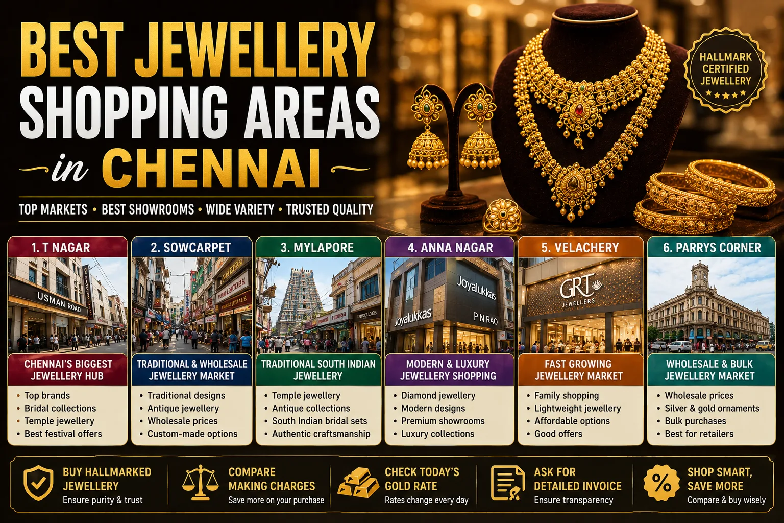 Best Jewellery Shopping Areas in Chennai